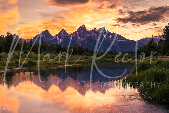 Setting Behind The Tetons